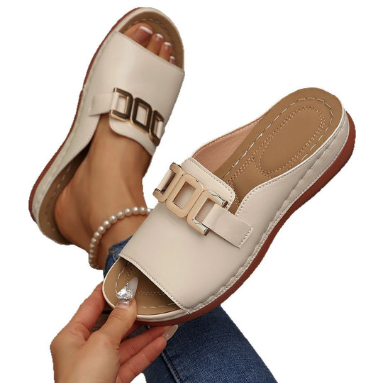 Damen Komfortable Slide Sandalen EB