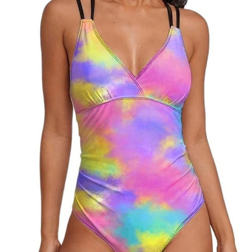 Damen Sportlicher Einteiler mit Farbverlauf EB