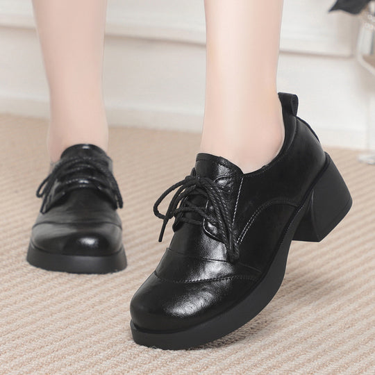 Damen Schnürschuhe mit komfortablem Blockabsatz und modischem Design EB