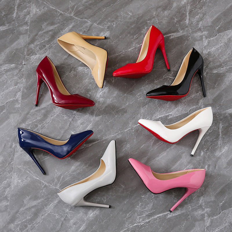 Damen elegante High Heels mit roter Sohle EB
