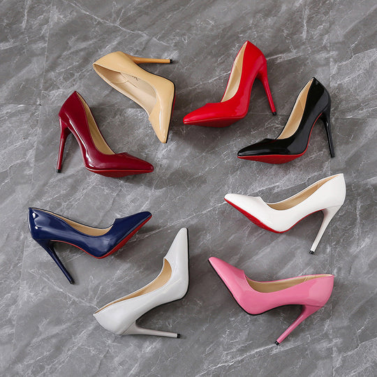 Damen elegante High Heels mit roter Sohle EB