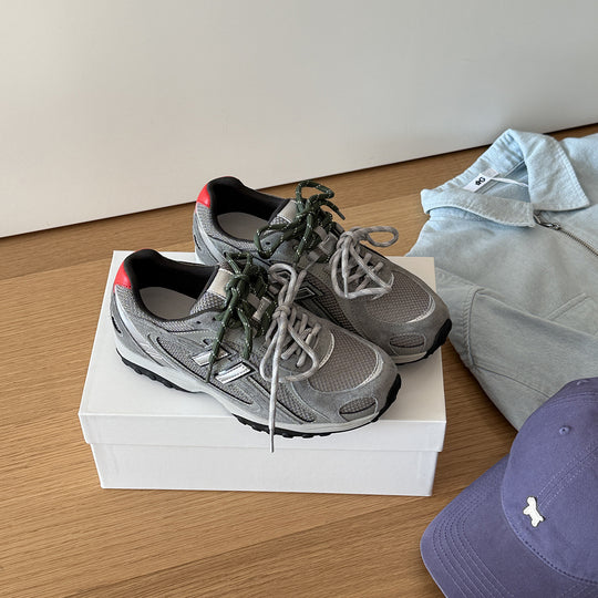 Damen Sportliche Trail-Laufschuhe mit atmungsaktiver Mesh-Oberfläche und rutschfester Sohle EB
