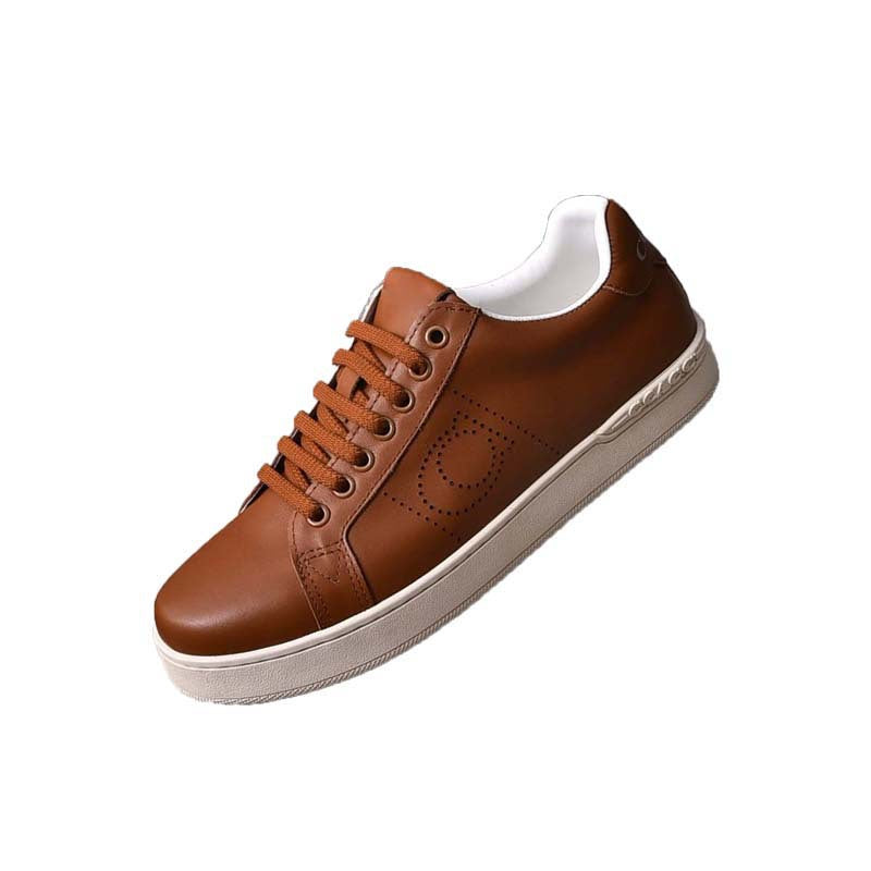 Damen Leder Sneakers mit atmungsaktivem Innenfutter und rutschfester Sohle EB