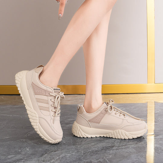 Damen lässige Freizeitsneaker mit atmungsaktiver Oberfläche und rutschfester Sohle EB