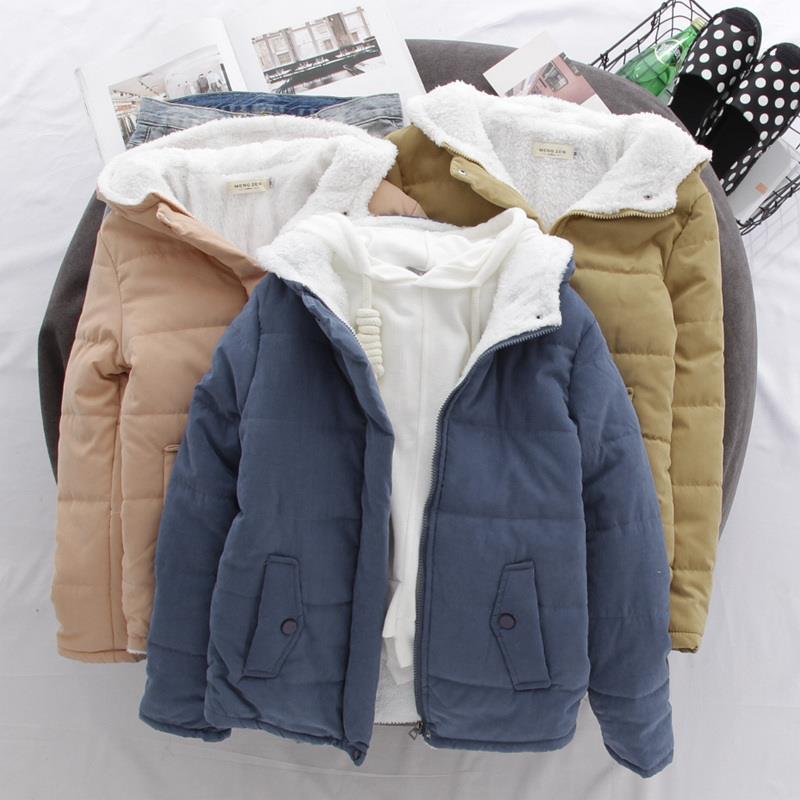 Damen gesteppte Übergangsjacke mit Kapuze und praktische Taschen EB