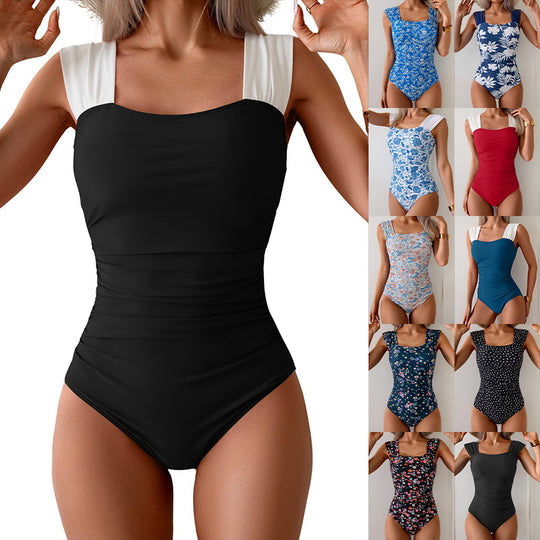 Damen Eleganter Einteiler mit floralen Akzenten EB