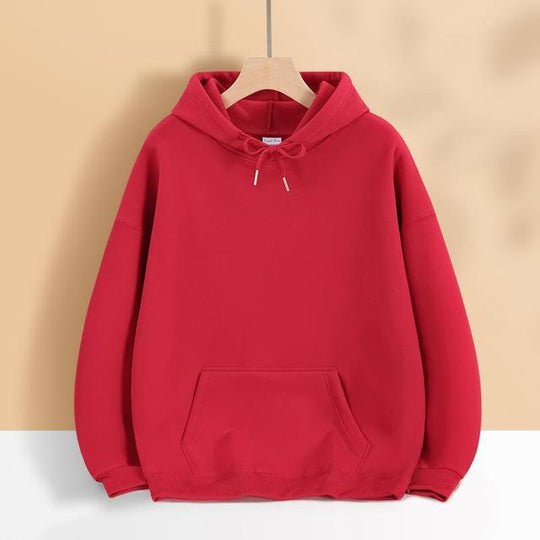 Damen nan oversized Kapuzenpulloverkleid mit Kängurutasche, verlängerter Silhouette und weichem French-Terry EB
