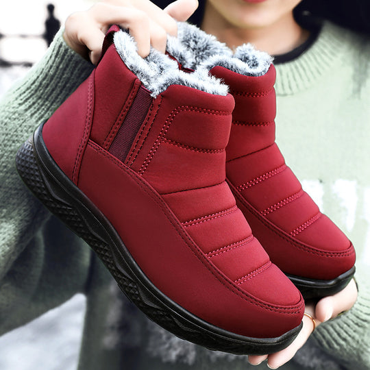 Damen Warmfutter Winterstiefel mit rutschfester Sohle und isolierender Technologie EB