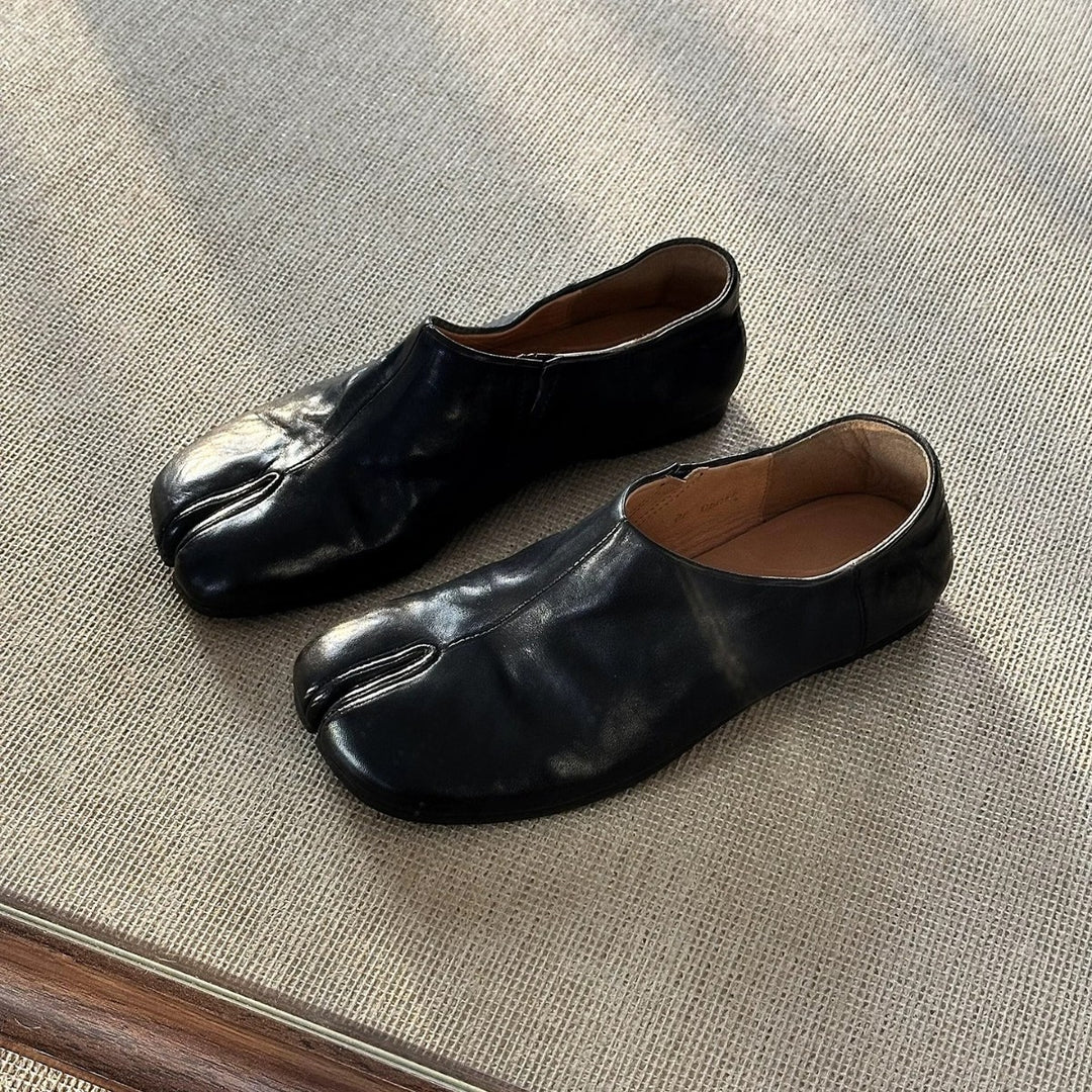Damen Mokassins mit offenem Zehenbereich und eleganter Silhouette EB