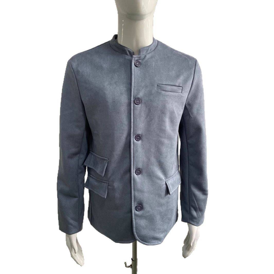 Herren elegante Wildlederjacke im modernen Design EB