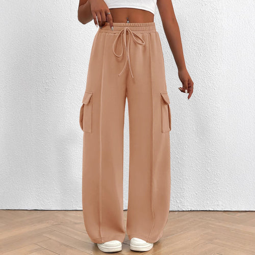 Damen Cargo-Hose mit weitem Schnitt und elastischem Bund EB