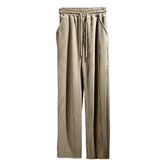 Damen elegante Relaxed Fit Hose mit Gummi-Taille EB