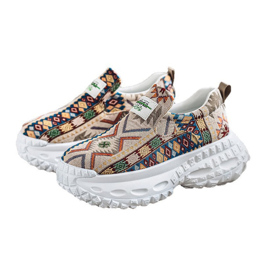 Damen modische Slip-On Sneakers mit innovativem Design und atmungsaktivem Obermaterial EB