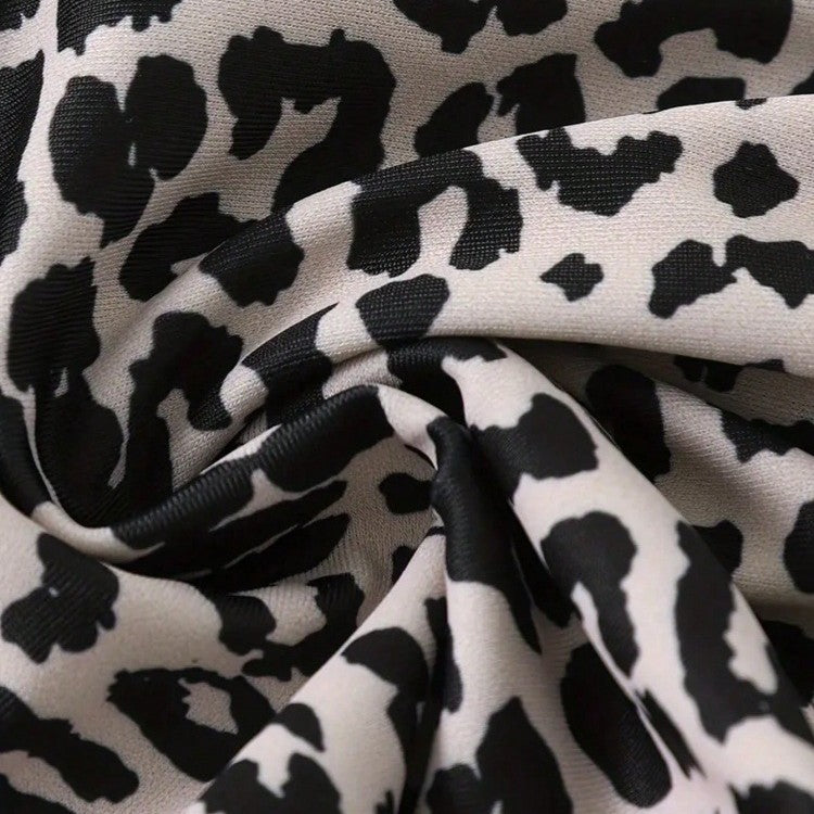 Damen Bikini-Set mit skulpturalem Design und modischem Animal-Print EB