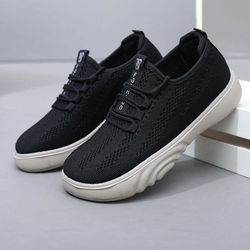Damen Atmungsaktive Freizeit-Sneaker mit elastischem Obermaterial und flexibler Sohle EB