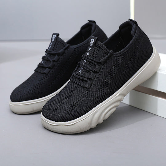 Damen Atmungsaktive Freizeit-Sneaker mit elastischem Obermaterial und flexibler Sohle EB