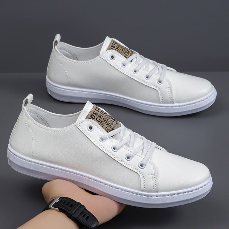 Herren Casual-Leder Sneakers mit rutschfester Sohle und atmungsaktivem Innenfutter EB