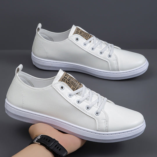 Herren Casual-Leder Sneakers mit rutschfester Sohle und atmungsaktivem Innenfutter EB