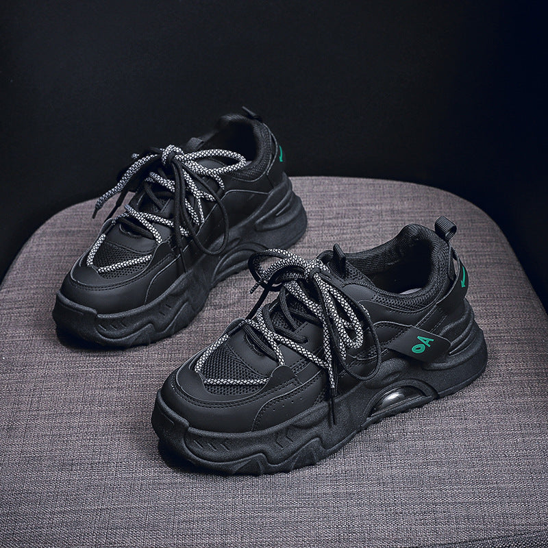Damen Sportliche Chunky Sneakers mit atmungsaktiver Mesh-Oberfläche und gepolsterter Sohle EB