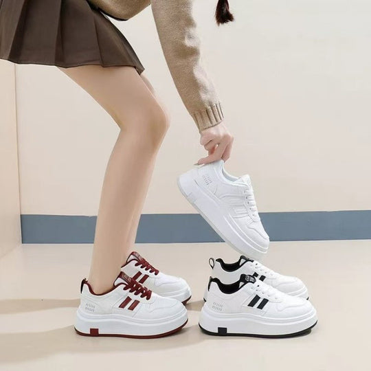 Damen Sneaker mit extra dicker Laufsohle und atmungsaktivem Obermaterial EB