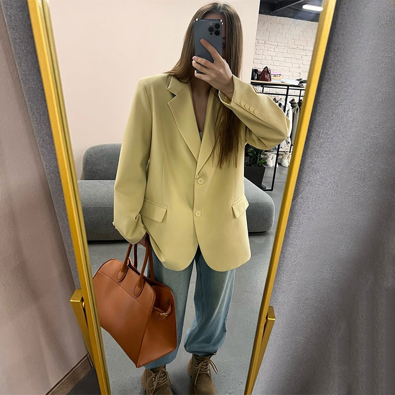 Damen Oversize-Sakko mit modernem Schnitt und tiefem Revers EB