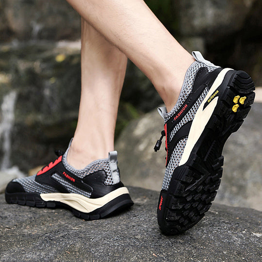 Damen Atmungsaktive Sportliche Sneaker mit Schnellverschluss EB