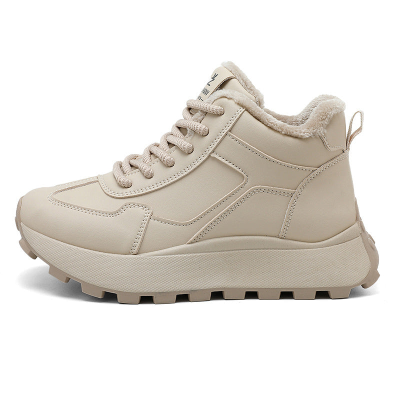 Damen High-Top Sneakers mit kuscheligem Innenfutter und robustem Profil EB