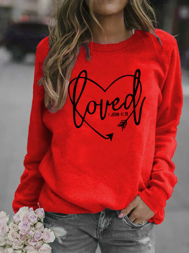 Damen Sweatshirt mit inspirierendem Schriftzug und trendigem Design EB