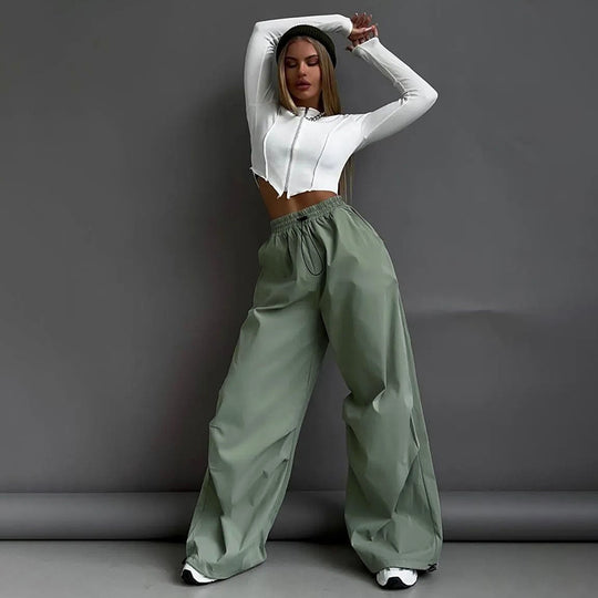 Damen bequeme lässige Hosen mit elastischem Bund EB