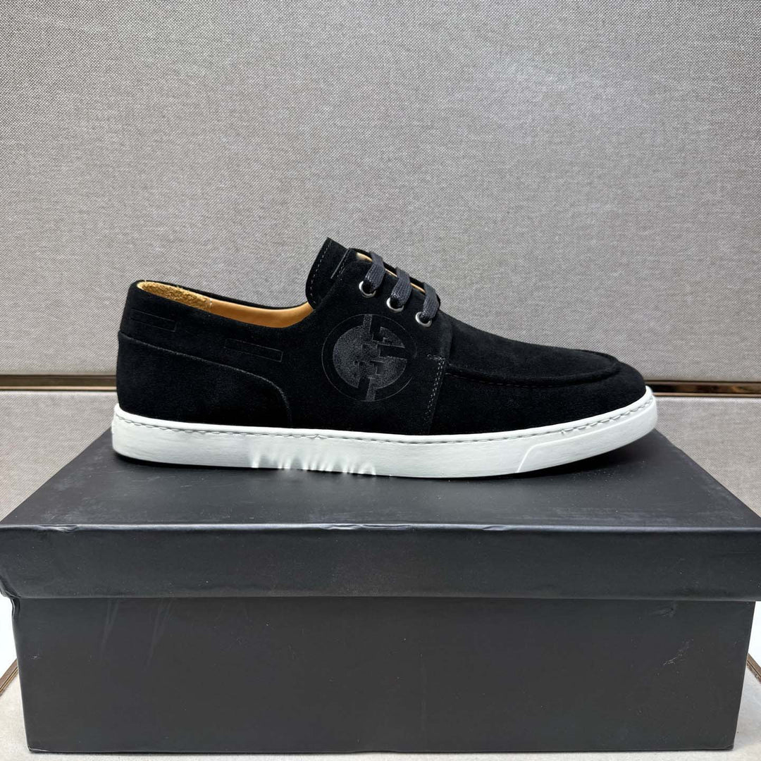 Damen Mokassin Sneakers aus weichem Wildleder mit rutschfester Sohle EB