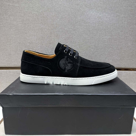 Damen Mokassin Sneakers aus weichem Wildleder mit rutschfester Sohle EB