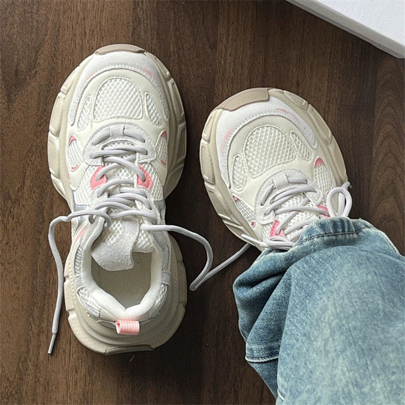 Damen Sportliche Mesh-Sneaker mit dämpfender Sohle und strapazierfähigem Design EB