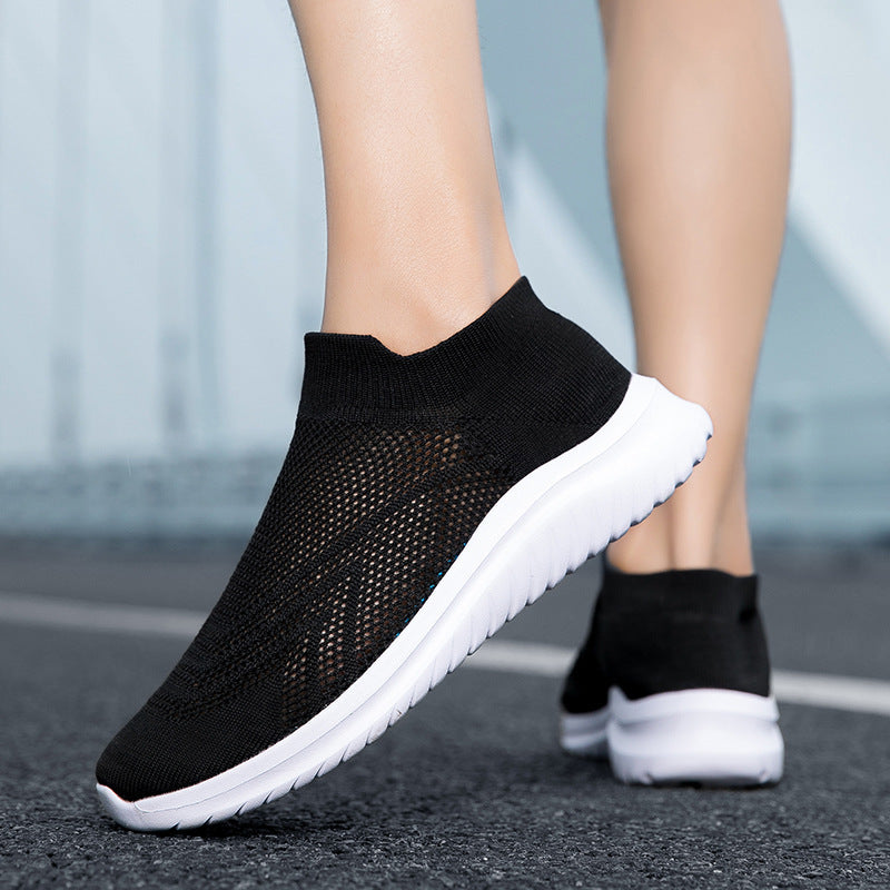 Damen Sportliche Stricksneaker mit sockenähnlicher Passform EB