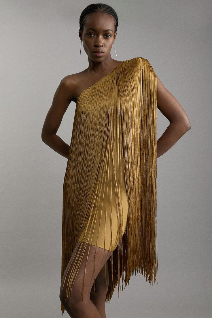 Damen Fransen-Kleid R&B