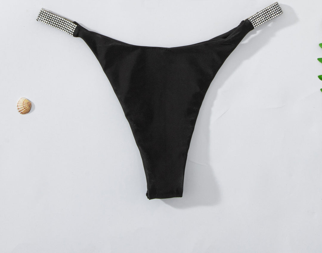 Damen Bikini-Unterteil mit funkelnden Strassdetails EB