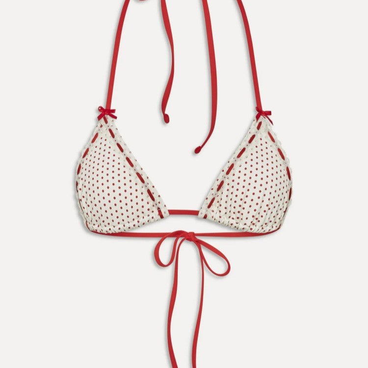 Damen Triangel-Bikini mit kontrastierenden Akzenten EB