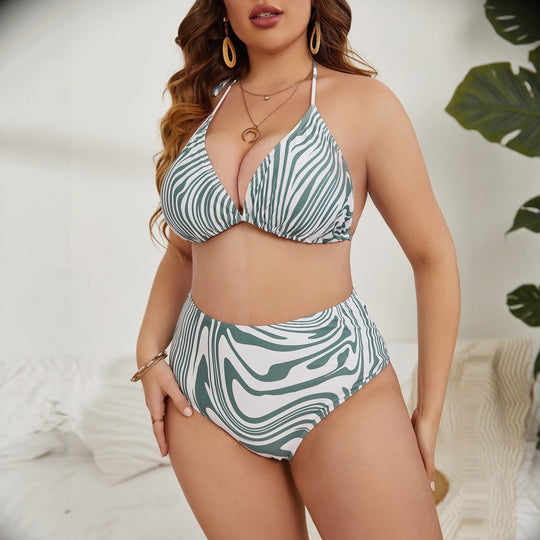 Damen modischer Strandkleid-Badeanzug mit seitlichem Rüschendetail EB