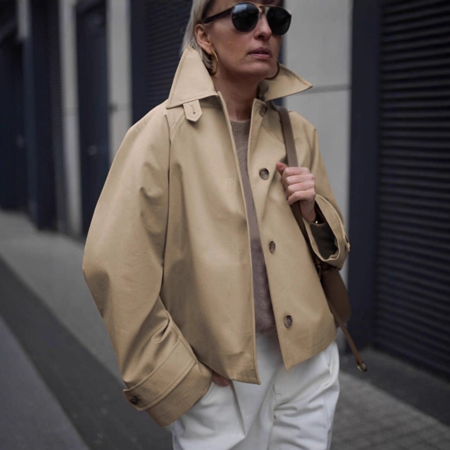 Damen Urbanistische Freizeitjacke mit hohem Kragen EB