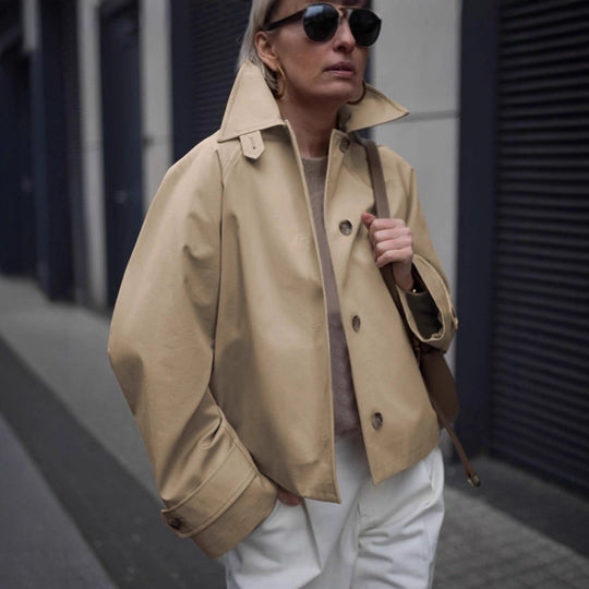 Damen Urbanistische Freizeitjacke mit hohem Kragen EB