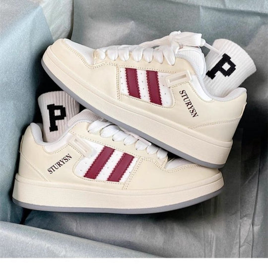 Damen Sportliche Sneakers mit atmungsaktiver Netzstruktur und rutschfester Sohle EB