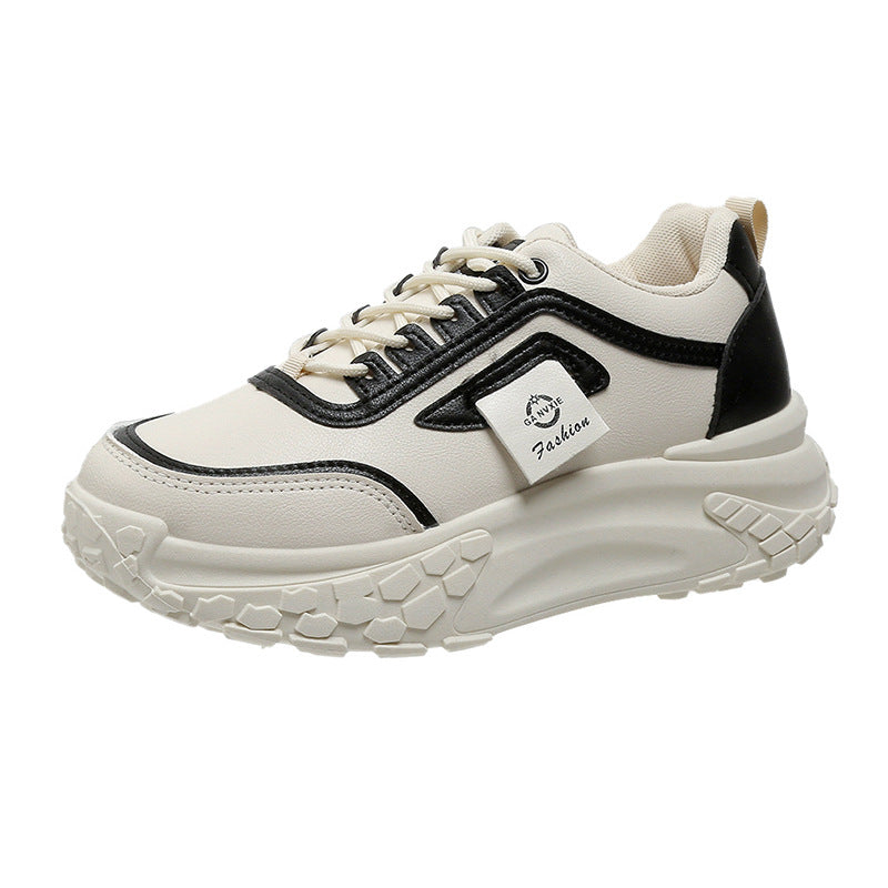 Damen Sportliche Trend Sneakers mit dickem Sohlenprofil und atmungsaktiver Oberfläche EB