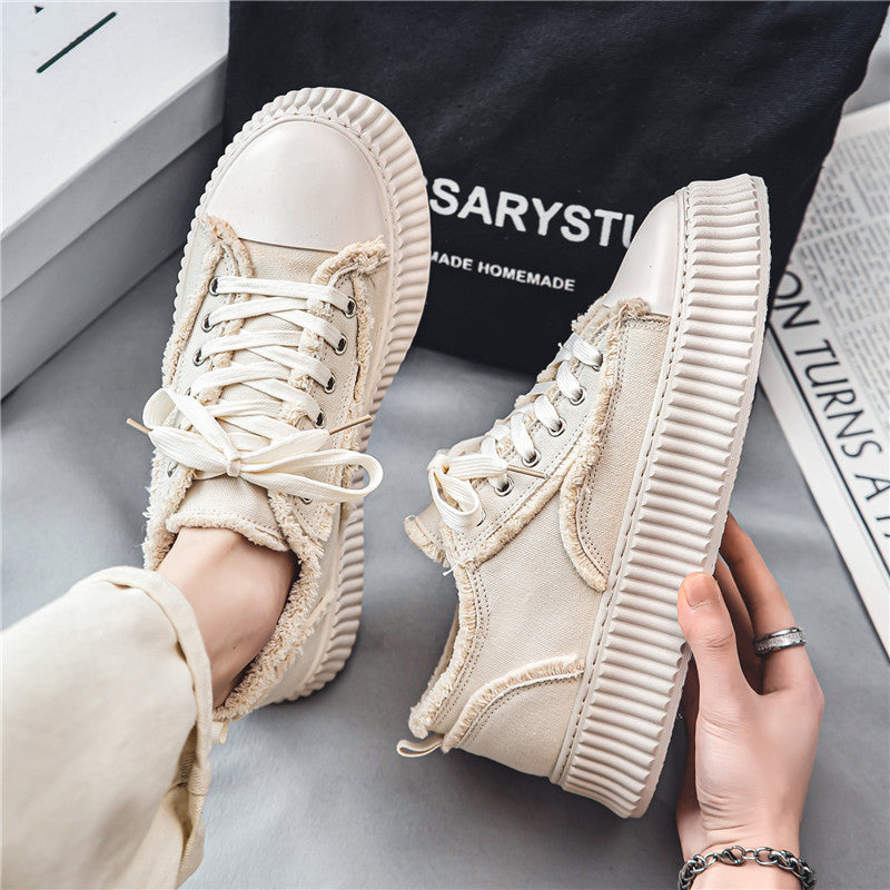 Damen Schnür-Sneaker mit trendigem Design und robustem Gummiboden EB