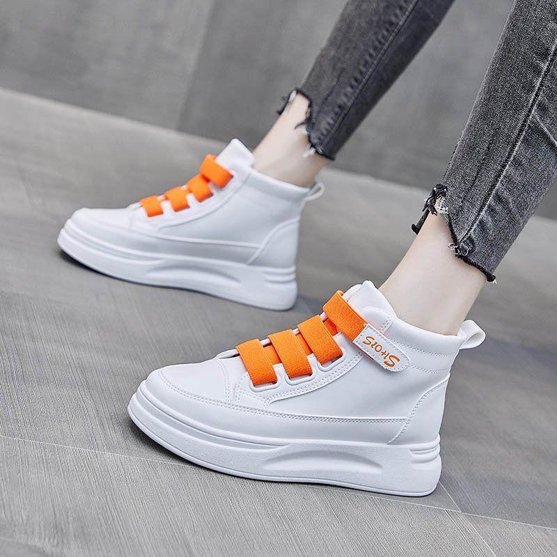 Damen High-Top Sneakers mit elastischem Klettverschluss und dämpfender Sohle EB