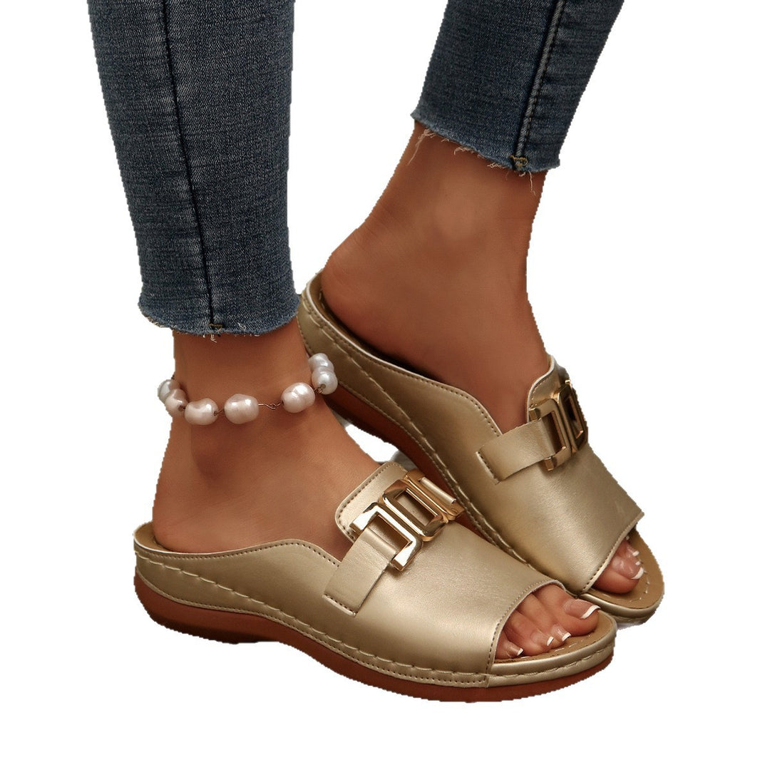 Damen Komfortable Slide Sandalen EB