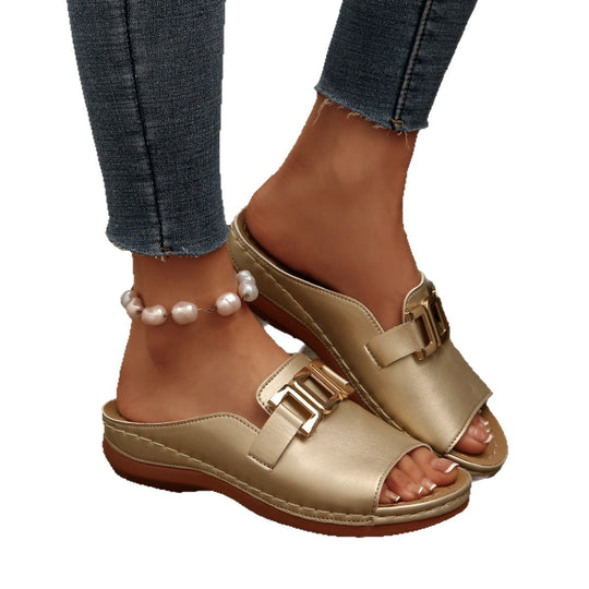 Damen Komfortable Slide Sandalen EB