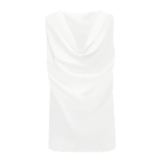 Damen elegant drapiertes Top EB