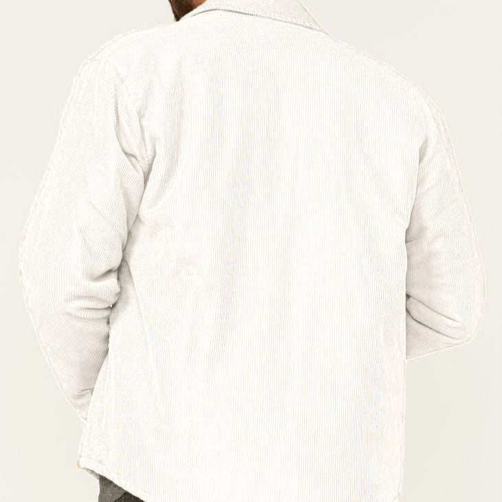 Herren lässige Cordjacke mit praktischen Brust- und Seitentaschen EB