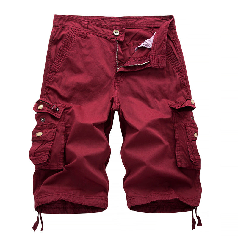 Herren Cargoshorts mit multifunktionalen Taschen und elastischem Bund EB