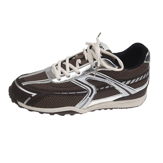 Damen sportliche Mesh-Sneaker mit dämpfender Sohle und atmungsaktivem Design EB