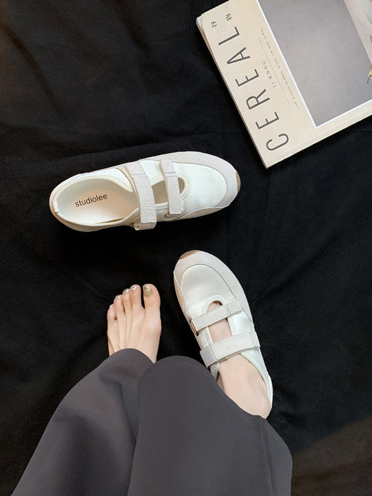 Damen Bequeme und modische Klettverschluss-Sneaker EB
